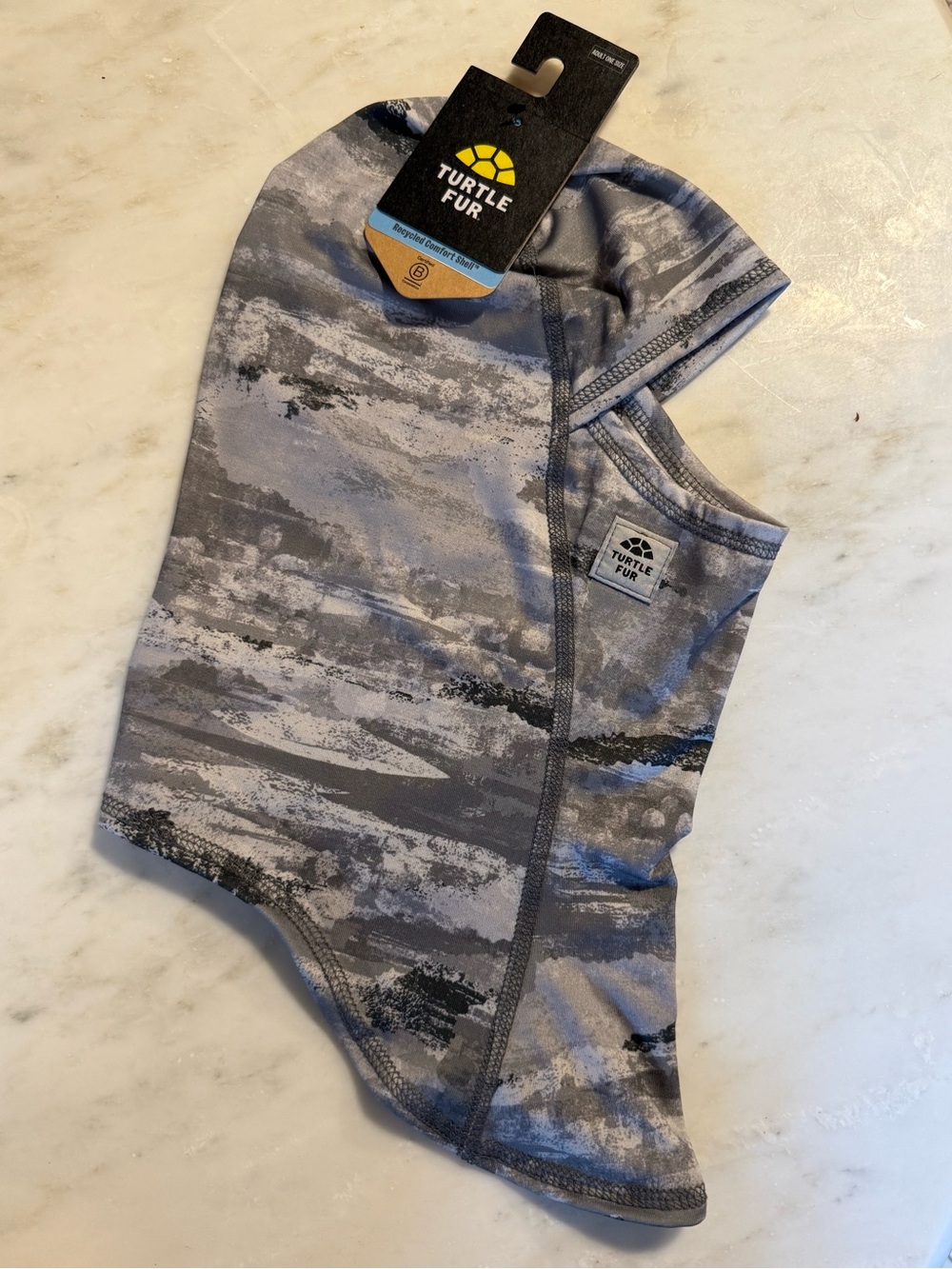 Turtle Fur “Comfort MAXClava” Balaclava - BRAND NEW - Gray Camo - Adult One Size